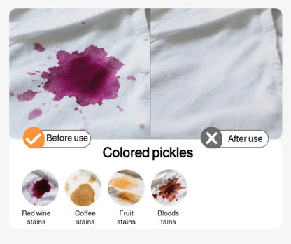 Portable stain remover Stain remover Food stains Daily use Instant stain removal nonwashable and nonmarking laundry detergent