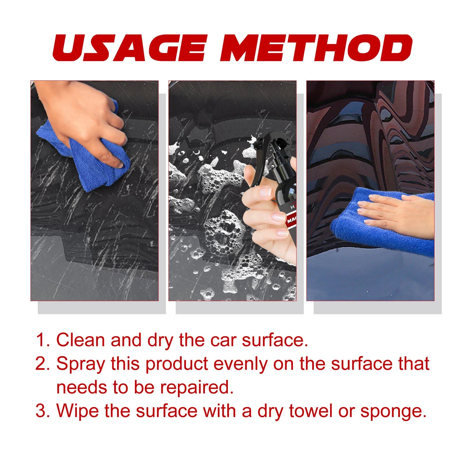 Efekt powłoki ceramicznej Graphene - wysoki połysk"