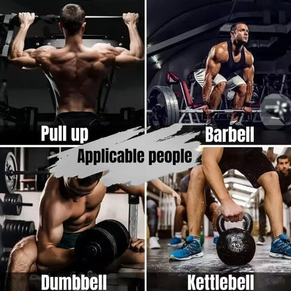 1PairWeight Lifting Hook Grips With Wrist Wraps Hand-Bar Wrist Strap Gym Fitness Hook Weight Strap Pull-Ups Power Lifting Gloves