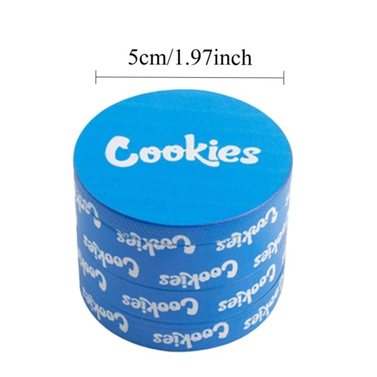 Metalowa Tacka Rolling Tray i Grinder 50mm - Niebieski Zestaw