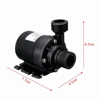 Water Pump High Pressure Ultra Quiet Solar DC12V/ 24V Lift 5M 800L/H Brushless Motor Submersible Water Pumps Quick Break Joint