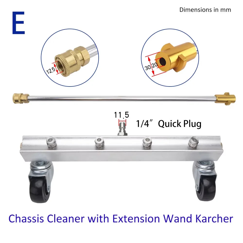 Szczotka Podwozia 33cm - Under Body Car Chassis Cleaning Undercarriage High Pressure Water Broom