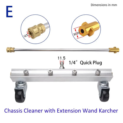 Szczotka Podwozia 33cm - Under Body Car Chassis Cleaning Undercarriage High Pressure Water Broom