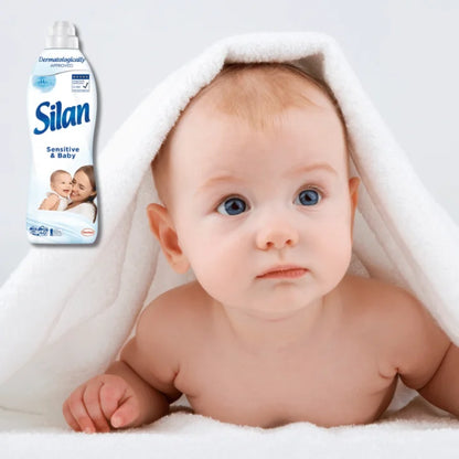 SILAN Sensitive & Baby 880ml - Płyn do Płukania Hipoalergiczny 40 Prań