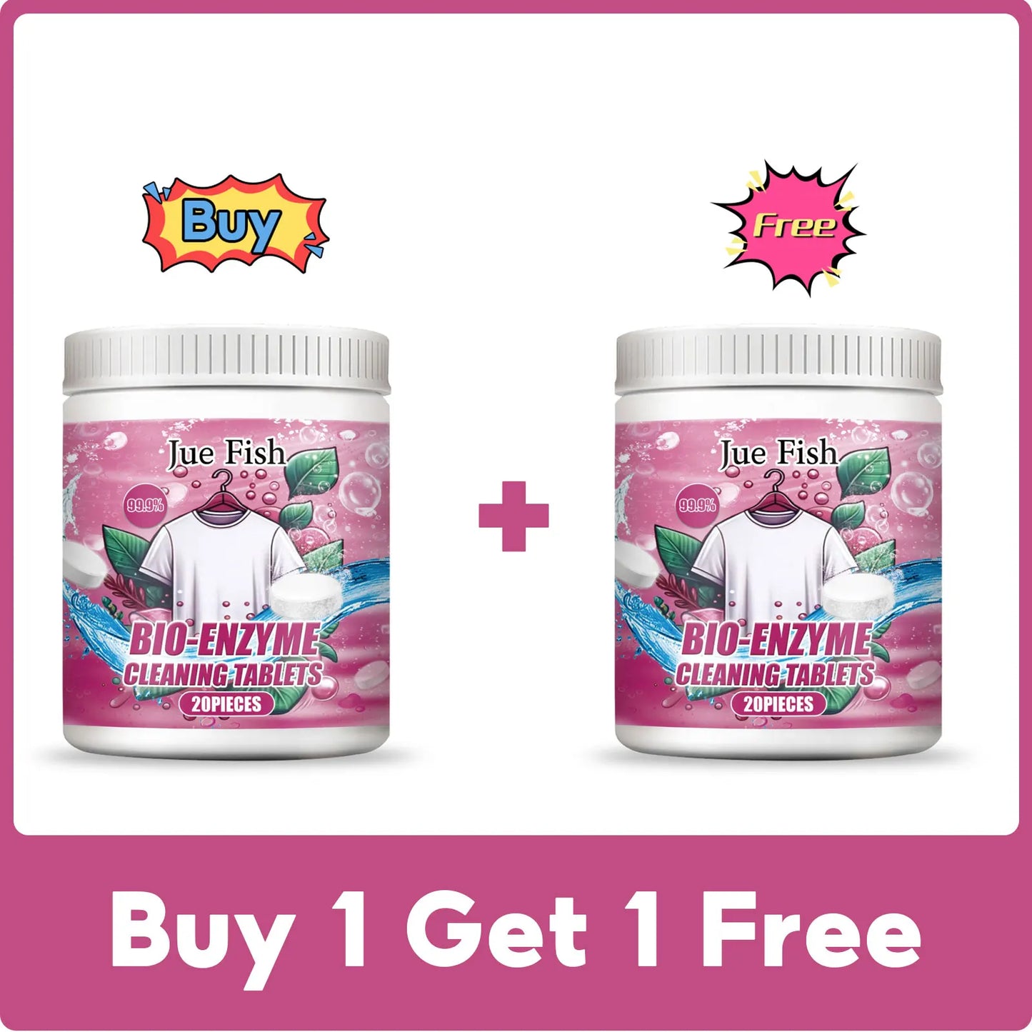 Bio-Enzyme Cleaning Tablets Clothing Oil Remover Clothes Sweat Stain Cleaner Laundry Whitener Fabric Clothes Effervescent Tablet