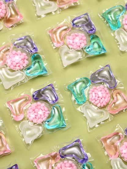 50Pcs Laundry Detergent Soap Box 5 in 1 Multi-purpose Strong Detergent Laundry Cleaning Washing Capsules for Home Dormitory