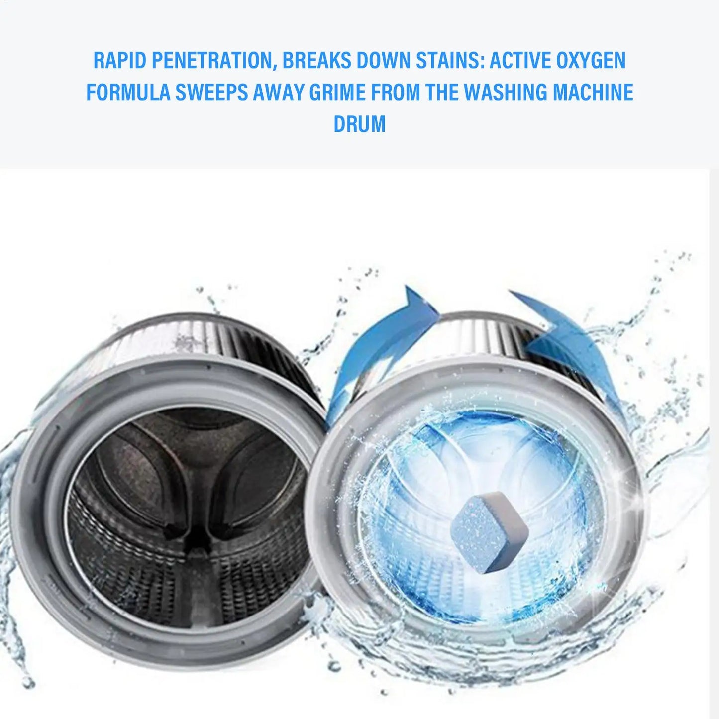 Washing Machine Cleaner 48 Pieces Safe Odor Remover Washing Machine Descaler For Odor Grime Scale Buildup Home Bathroom Laundry