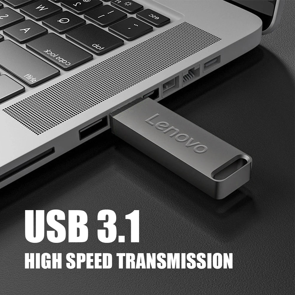Pendrive Lenovo USB 3.0 1TB-64TB - Metalowy Szybki Transfer Wodoodporny dla PC i Laptopa