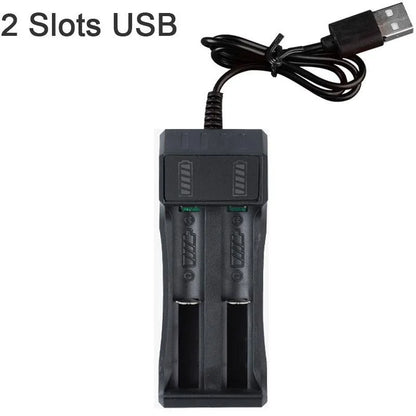 Ładowarka Baterii 18650 Li-ion 1/2/4 Sloty - USB 3.7V/4.2V Wieloslotowa