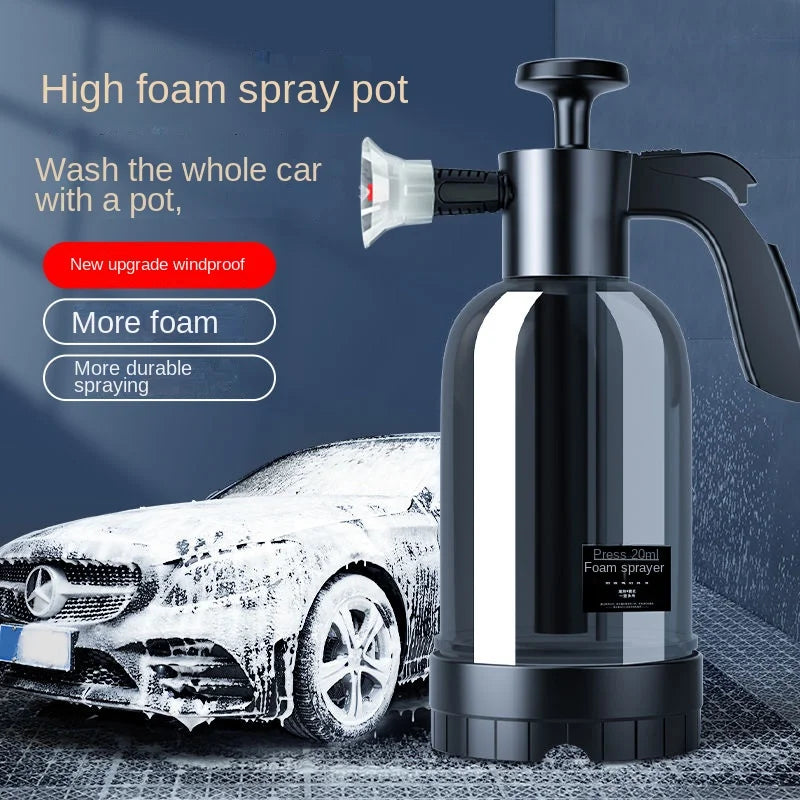 Opryskiwacz Piankowy 2L Hand Pump - Foam Sprayer 3 Nozzles Pneumatic Cannon Snow Foam Car Wash