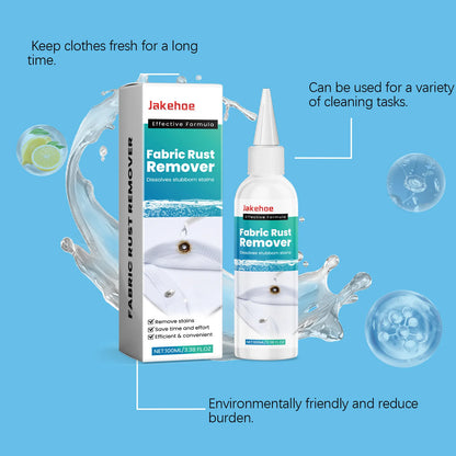 Fabric Rust Remover 100ml - Stain Cleaner for Clothes, Oil, Coffee & Water Stains - Laundry Detergent for Fresh & Old Stains