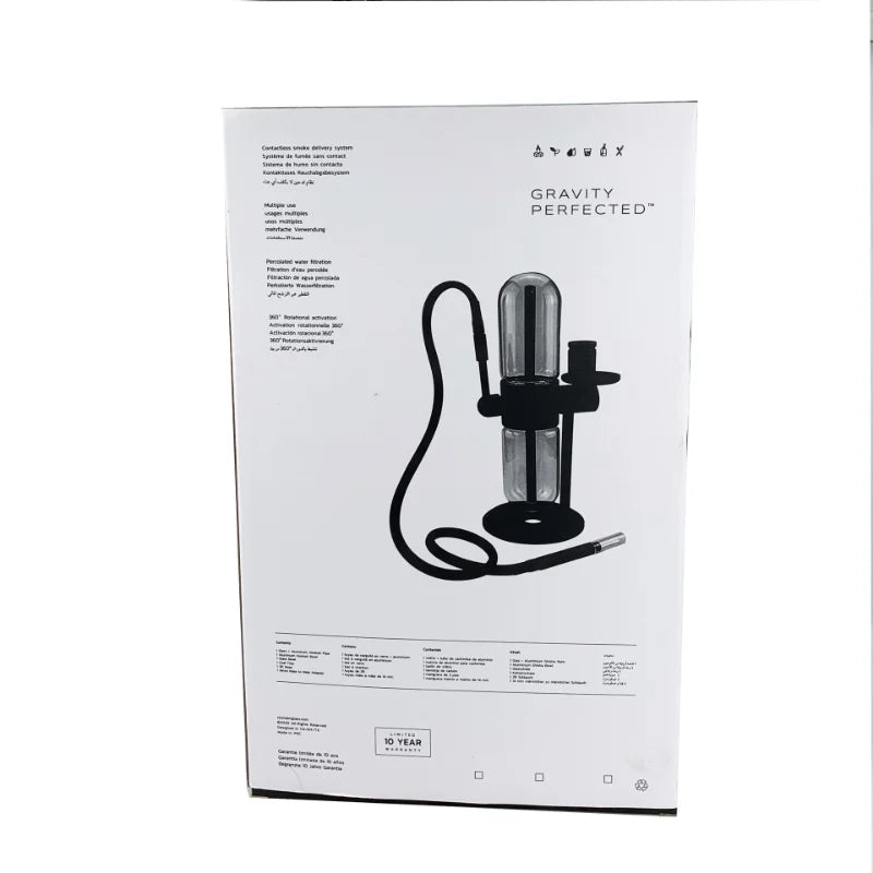 Fajka Grawitacyjna 11.4″ Metal - Podwójna Hookah Shisha z Torbą