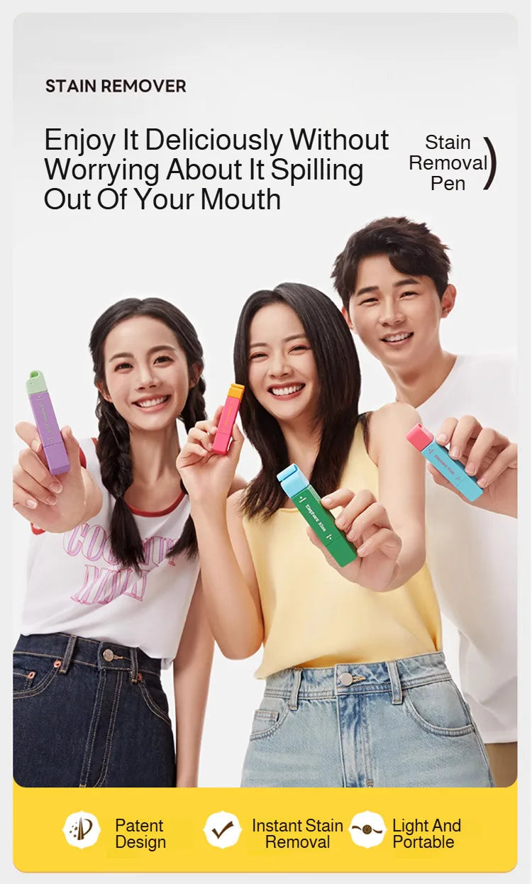 Stain Remover Pen Portable Oil Stain Remover For White Clothes No-Rinse Laundry Detergent Powder Alternative Strong