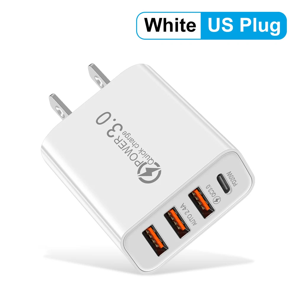 Ładowarka 20W Multi Port USB PD - Szybka Xiaomi iPhone 13 12 Samsung