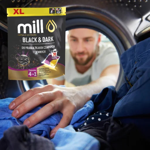 Mill Professional-Black & dark washing capsules 30 pieces for dark laundry