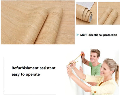 Tapeta Winylowa Samoprzylepna Drewno - Wodoodporna PVC Folia Dekoracyjna Meble