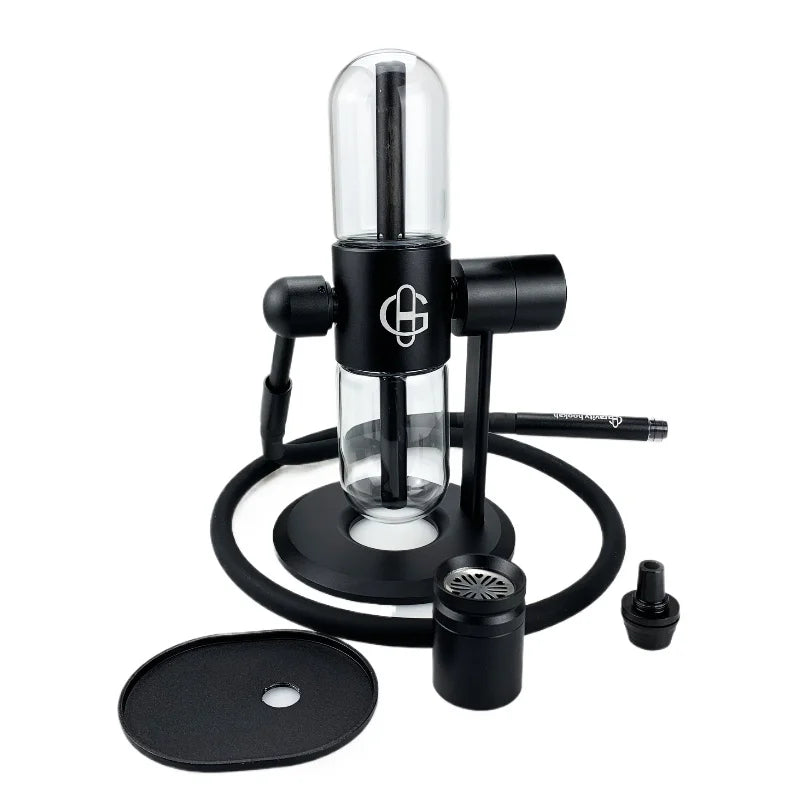 Fajka Grawitacyjna 11.4″ Metal - Podwójna Hookah Shisha z Torbą