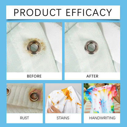 Fabric Rust Remover 100ml - Stain Cleaner for Clothes, Oil, Coffee & Water Stains - Laundry Detergent for Fresh & Old Stains