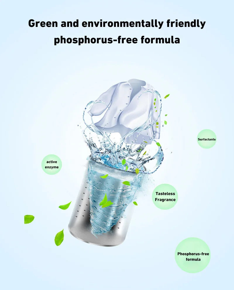 Washing Machine Cleaner Tablets Deep Cleaning Tablet for Washing Machines Safe Deodorizer Cleans Inside Drum Laundry Tub Seal