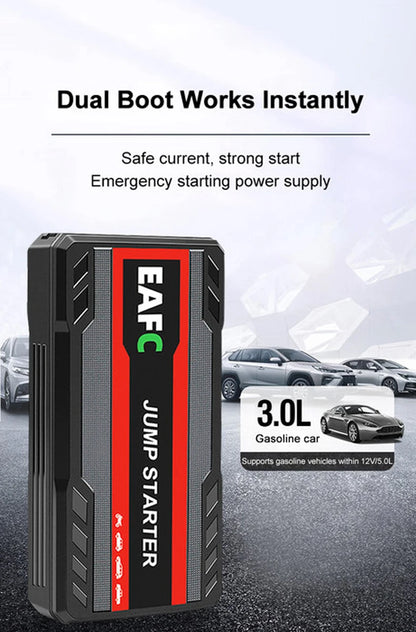 Rozrusznik EAFC 600A 12V - Jump Starter z Latarką LED SOS Powerbank
