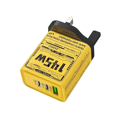 Ładowarka Sieciowa 145W 3 Porty USB-C - Szybkie Ładowanie PD QC3.0