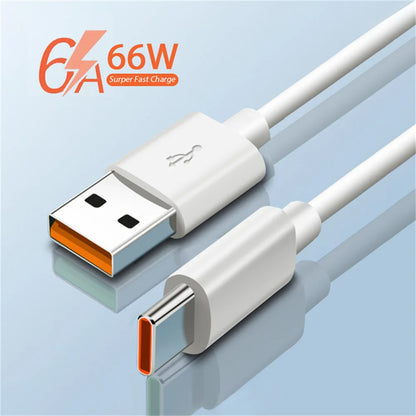 Ładowarka Huawei 66W Super Fast Charger - Type C Kabel 6A dla Mate 40 50 60 P50 P60 Nova Honor