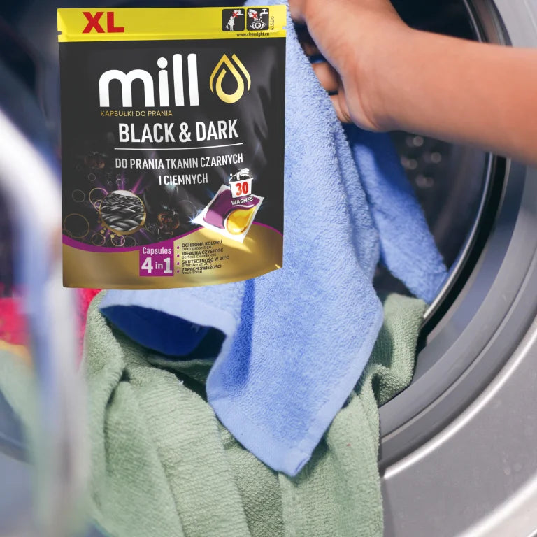 Mill Professional-Black & dark washing capsules 30 pieces for dark laundry