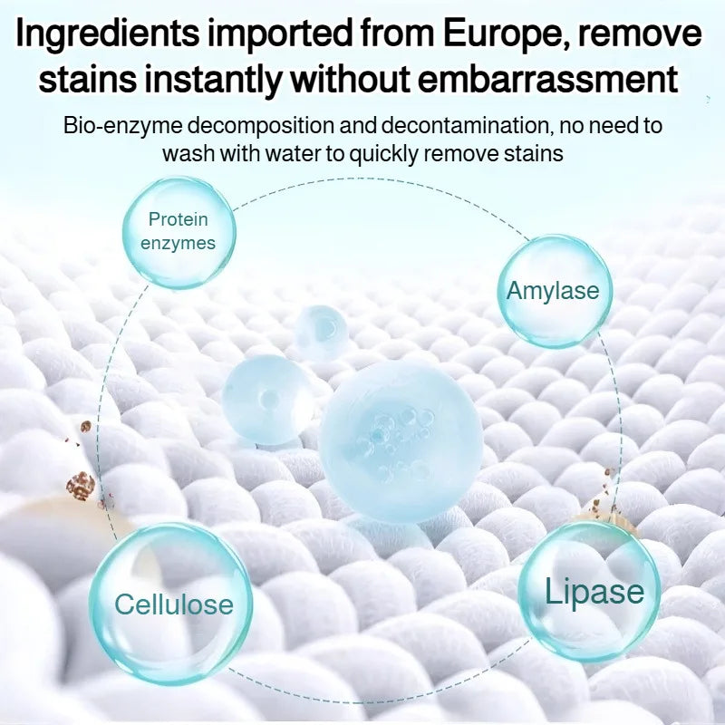 Portable stain remover Stain remover Food stains Daily use Instant stain removal nonwashable and nonmarking laundry detergent