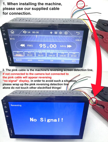 Radio 7 Carplay Android Auto - 1 Din Multimedia Player HD Touch Screen FM Bluetooth MirrorLink