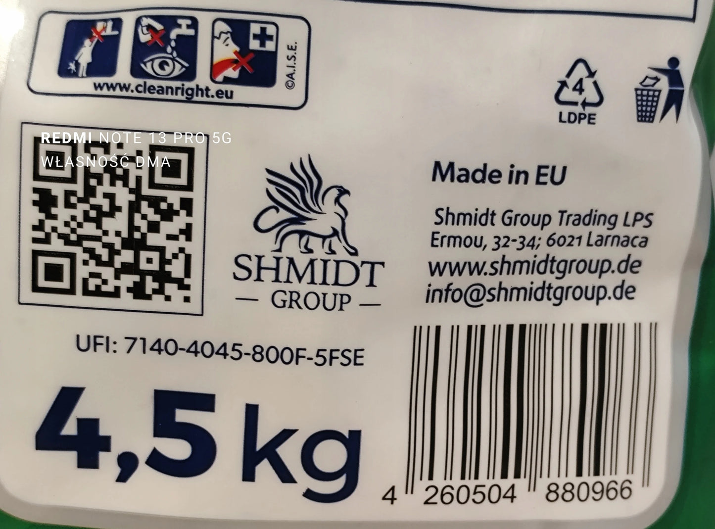 Deluxe Enzo 2in1 Color Washing Powder 4.50 kg 64p