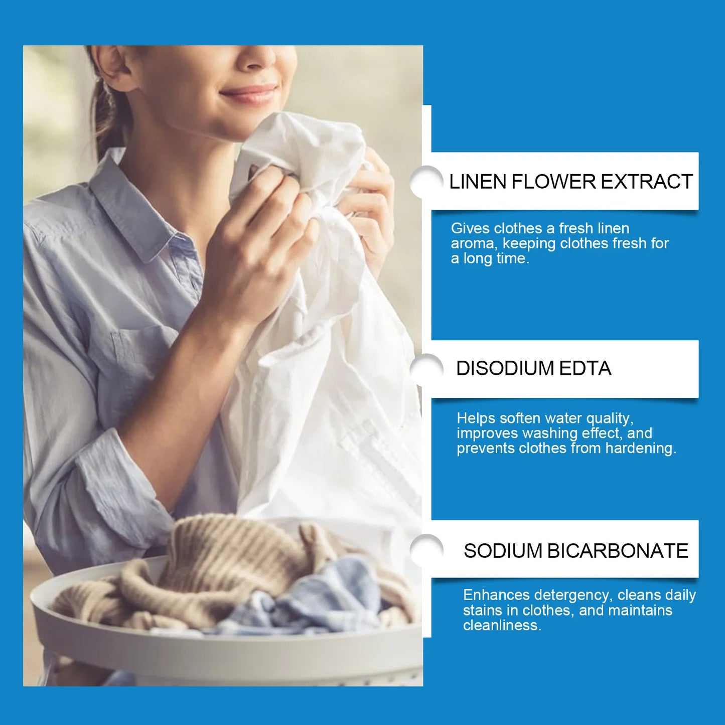 30PCS Laundry Detergent Sheets - Remove Stubborn Stains & Odors - Dissolve Completely - Safe for All Fabrics Including Delicates