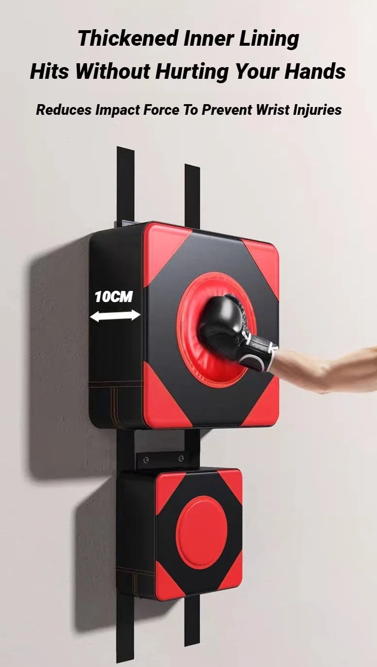 Ścienna Tarcza Bokserska 30/40cm - Regulowana Podkładka Treningowa do Taekwondo MMA Montaż Bez Wiercenia