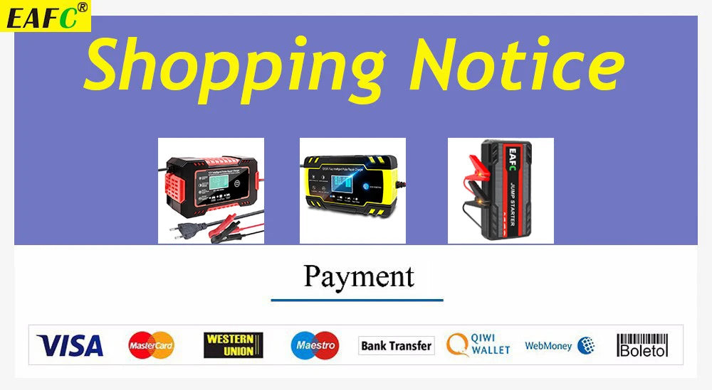 Rozrusznik Samochodowy EAFC 4w1 1200A - Jump Starter + Kompresor 150PSI