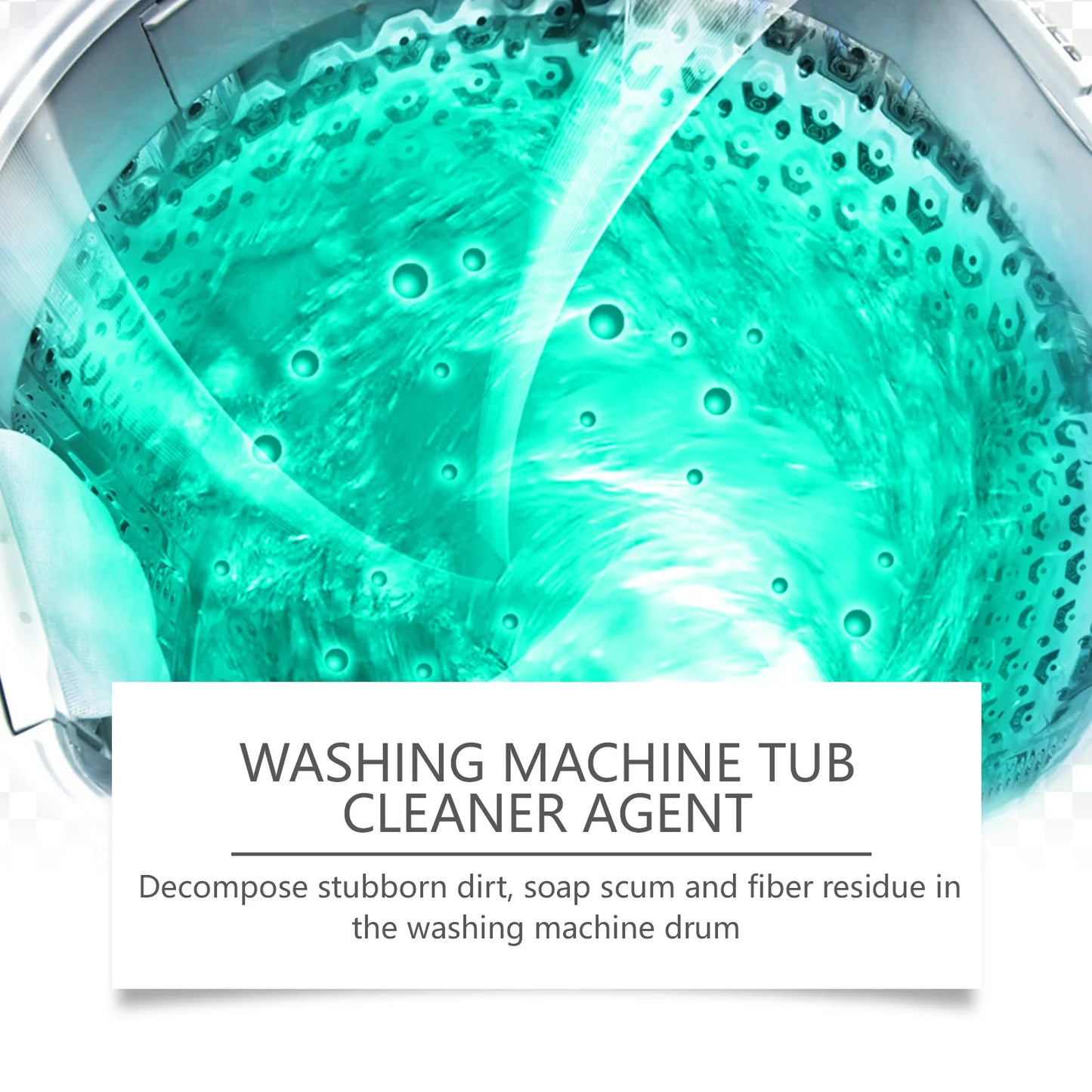 JUE FISH 100ML Washing Machine Tub Cleaner Agent Gentle on Body Clothes And Hands Eco-Friendly Cleaning Solution
