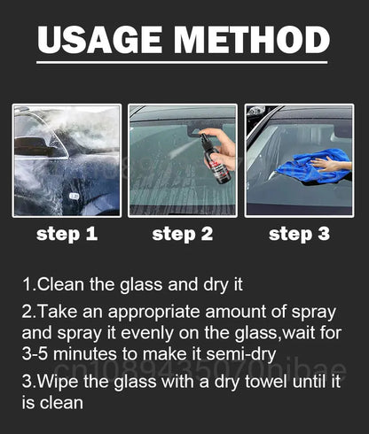 Spray Hydrofobowy Nano do Szyb - Anti-Rain Water Repellent Coating Waterproof Agent