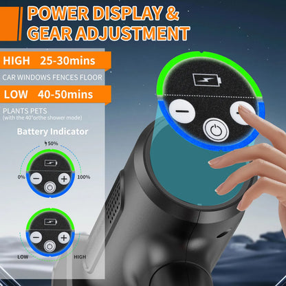 Myjka Ciśnieniowa Bezszczotkowa 50Bar - Akumulatorowa do Mycia Samochodu 18-21V