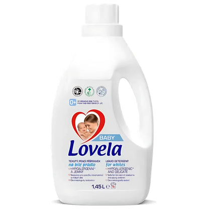 LOVELA Baby Milk White 1.45L - Płyn do Prania dla Dzieci 16 Prań Hipoalergiczny