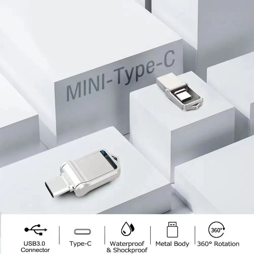 Pendrive USB 3.2 Type-C 128GB-2TB - Szybki Dual Interfejs dla Telefonu i Komputera 2025