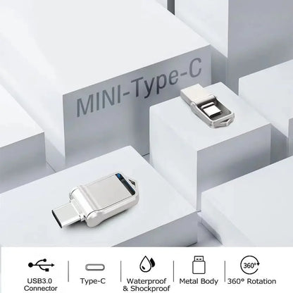 Pendrive USB 3.2 Type-C 128GB-2TB - Szybki Dual Interfejs dla Telefonu i Komputera 2025