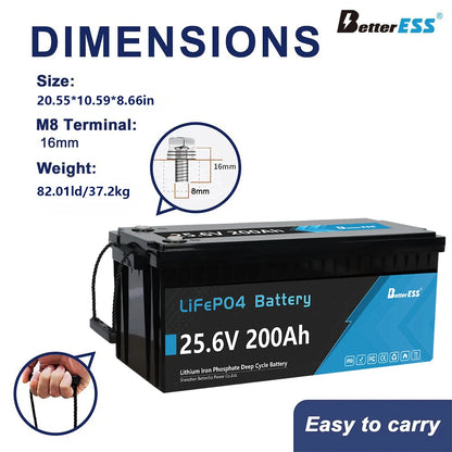 Bateria LiFePO4 12V/24V 100-400Ah - Litowa z BMS do Kamperów i Łodzi