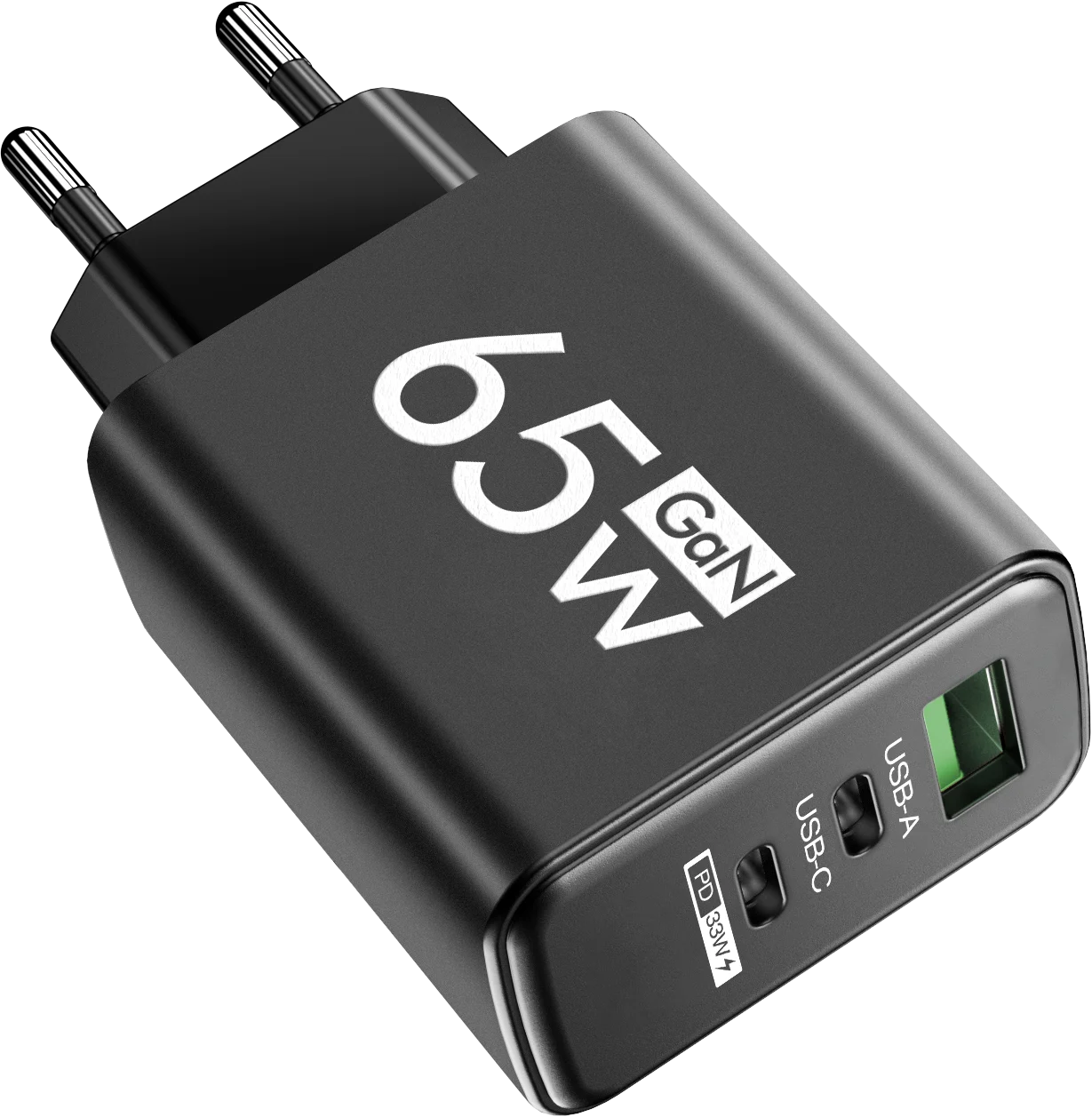 Ładowarka 65W GaN USB Type-C PD QC3.0 - Szybka iPhone 14 13 Samsung Xiaomi