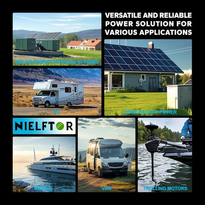 Bateria LiFePO4 12V/24V/48V 100Ah/200Ah/300Ah - Litowa z BMS 6000+ Cykli