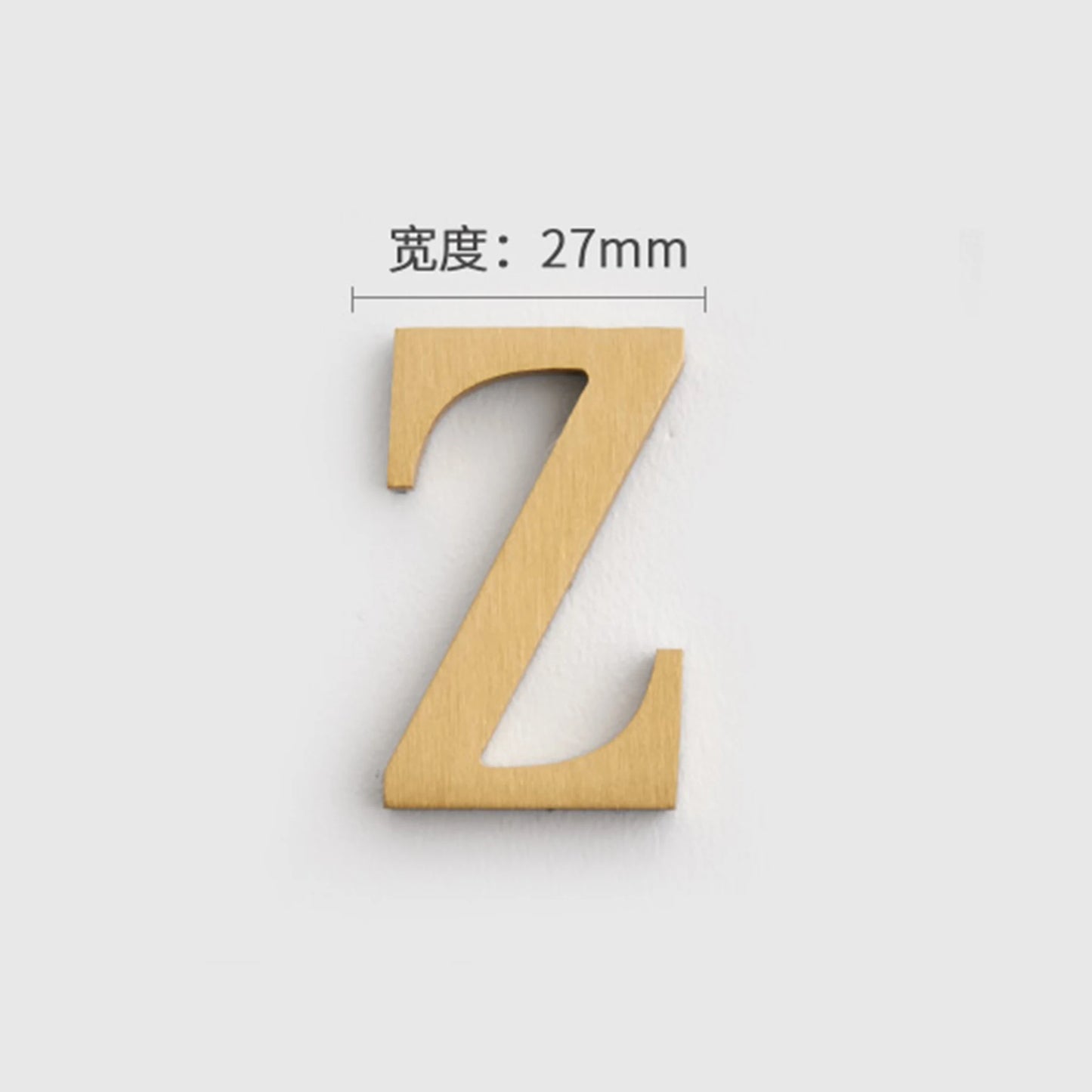 Mosiężne Numery Domowe i Litery - Samoprzylepne Znaki Ścienne 0-9 A-Z Złote