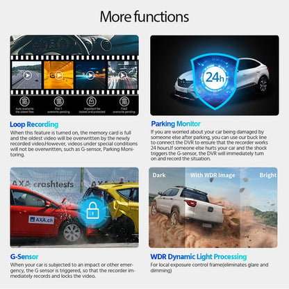 Kamera Samochodowa Dash Cam 4K UHD - DVR Night Vision WiFi GPS Parking 24H