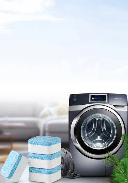 Washing Machine Cleaner Tablets Deep Cleaning Tablet for Washing Machines Safe Deodorizer Cleans Inside Drum Laundry Tub Seal