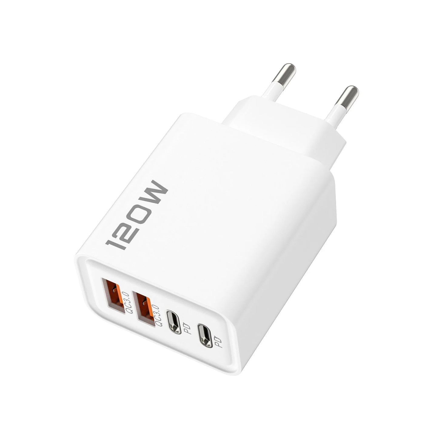 Ładowarka 120W Multiport QC3.0 PD - USB Type C dla iPhone Xiaomi Huawei EU/US