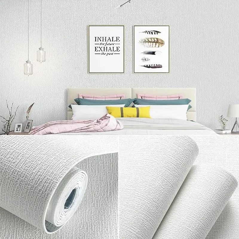 Panel Ścienny 50cm Samoprzylepny 3D Len PVC - Wodoodporny Dźwiękoszczelny