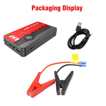 Rozrusznik EAFC 600A 12V - Jump Starter z Latarką LED SOS Powerbank