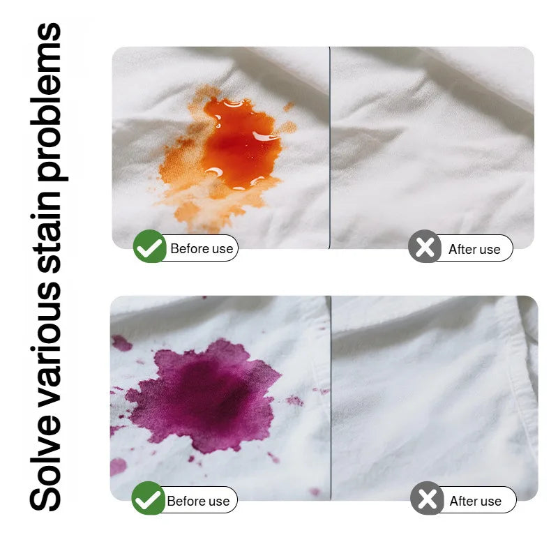 Portable stain remover Stain remover Food stains Daily use Instant stain removal nonwashable and nonmarking laundry detergent