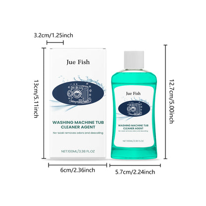 JUE FISH 100ML Washing Machine Tub Cleaner Agent Gentle on Body Clothes And Hands Eco-Friendly Cleaning Solution